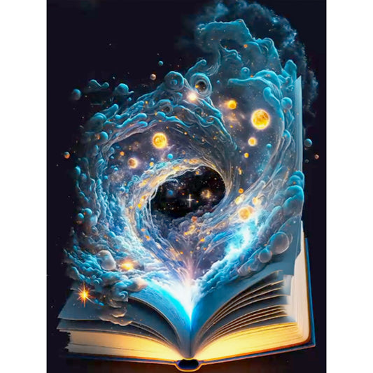 Fantasy Nebula Book - Full Round Drill Diamond Painting 30*40CM