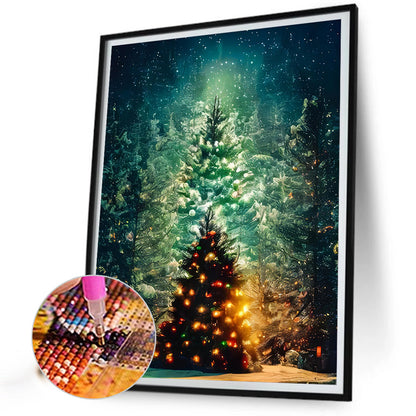 Christmas Tree - Full Round Drill Diamond Painting 40*50CM