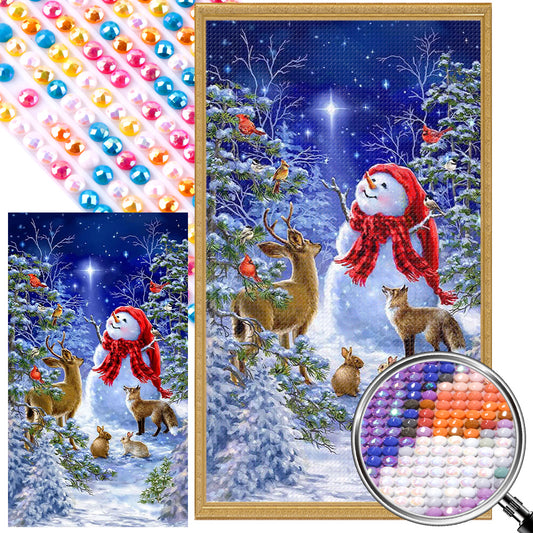 Winter Snow - Full Round AB Drill Diamond Painting 40*70CM