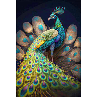 Beautiful Peacock - Full Round Drill Diamond Painting 30*45CM