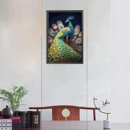 Beautiful Peacock - Full Round Drill Diamond Painting 30*45CM