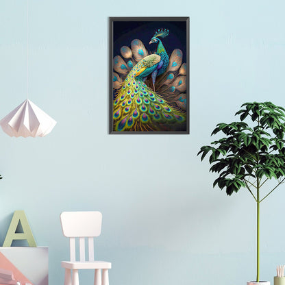 Beautiful Peacock - Full Round Drill Diamond Painting 30*45CM