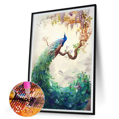 Beautiful Peacock - Full Round Drill Diamond Painting 30*45CM