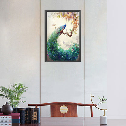 Beautiful Peacock - Full Round Drill Diamond Painting 30*45CM