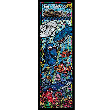 Glass Painting-Finding Nemo - 11CT Stamped Cross Stitch 30*90CM