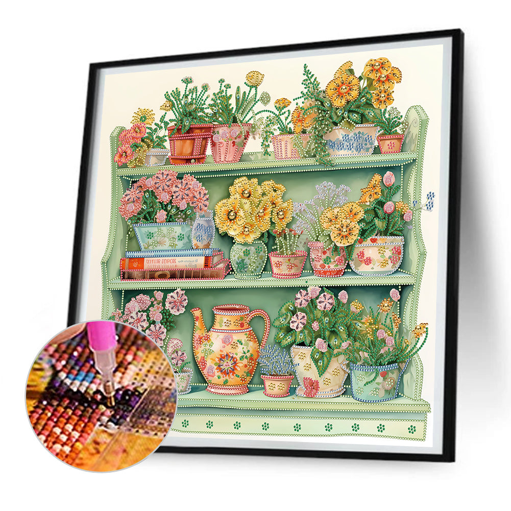 Garden Wall - Special Shaped Drill Diamond Painting 50*50CM