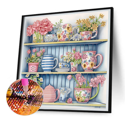 Garden Wall - Special Shaped Drill Diamond Painting 50*50CM