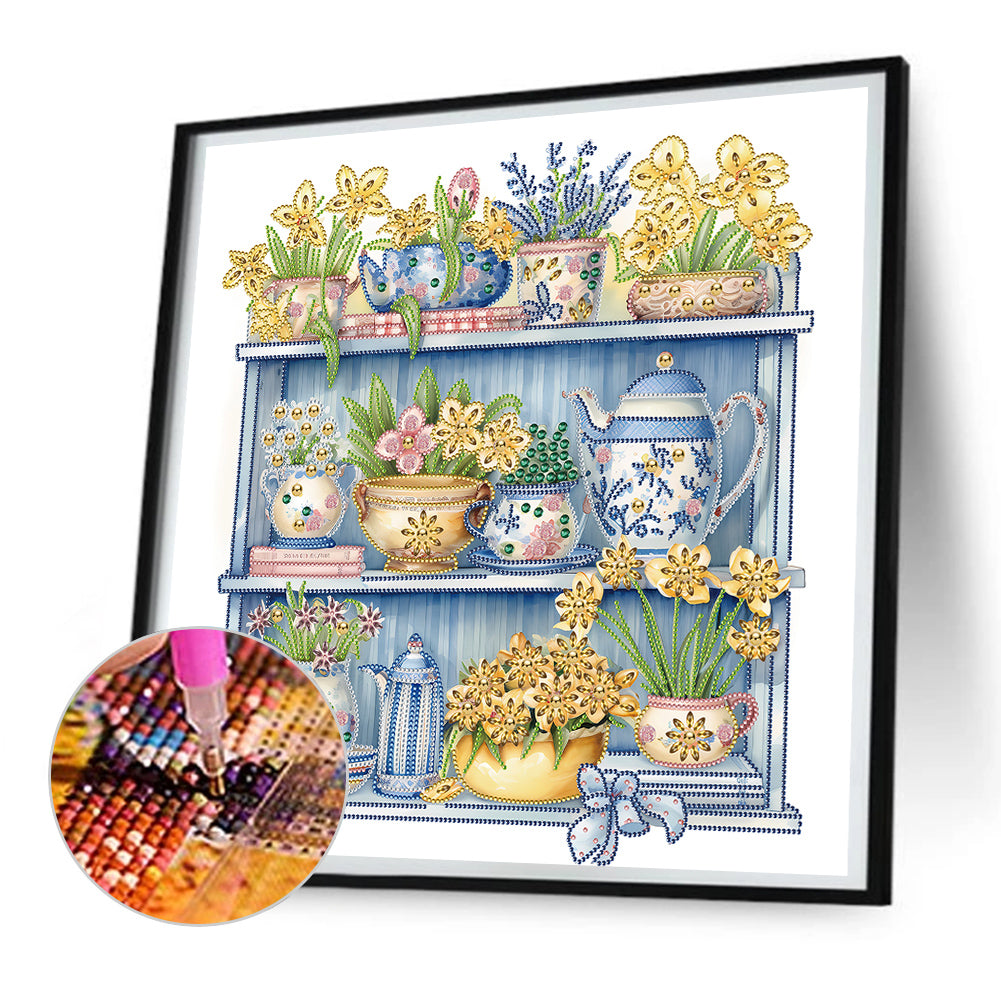 Garden Wall - Special Shaped Drill Diamond Painting 50*50CM