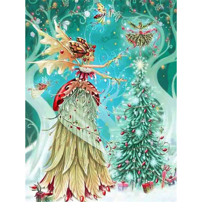 Christmas Fairy - 11CT Stamped Cross Stitch 50*65CM