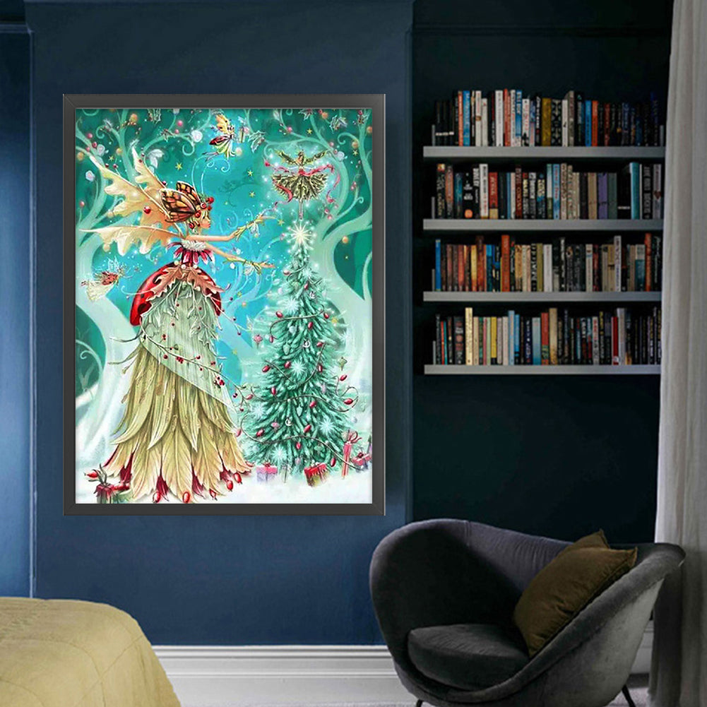 Christmas Fairy - 11CT Stamped Cross Stitch 50*65CM