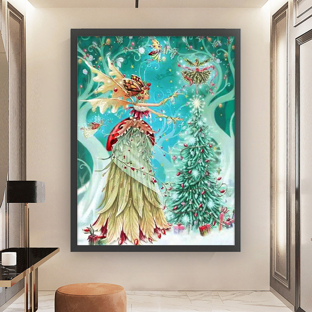 Christmas Fairy - 11CT Stamped Cross Stitch 50*65CM