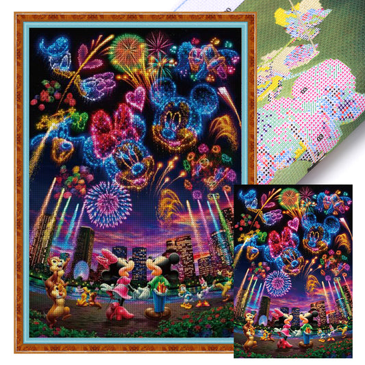 Disney Fireworks - 11CT Stamped Cross Stitch 50*70CM