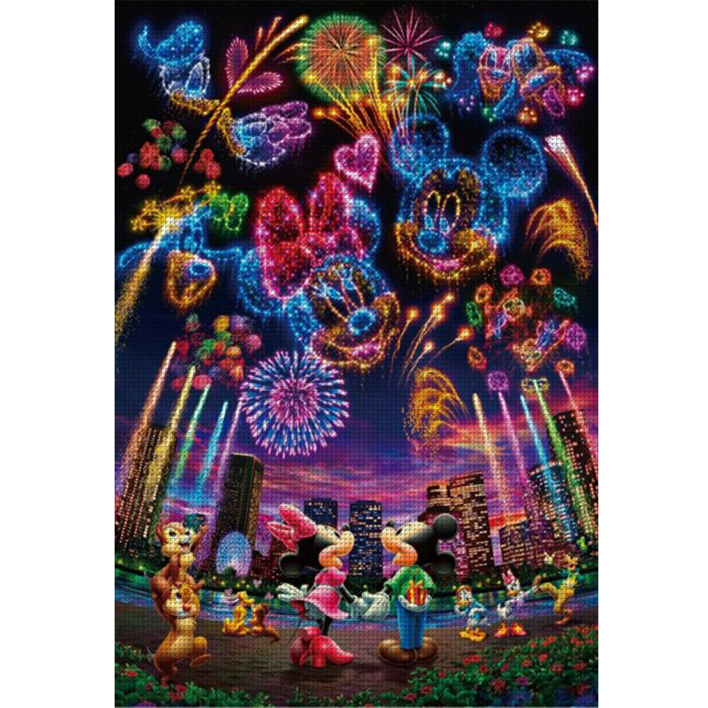 Disney Fireworks - 11CT Stamped Cross Stitch 50*70CM