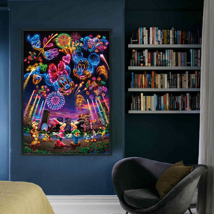 Disney Fireworks - 11CT Stamped Cross Stitch 50*70CM