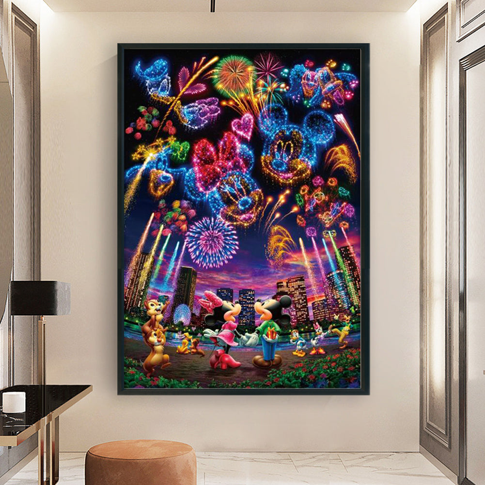 Disney Fireworks - 11CT Stamped Cross Stitch 50*70CM