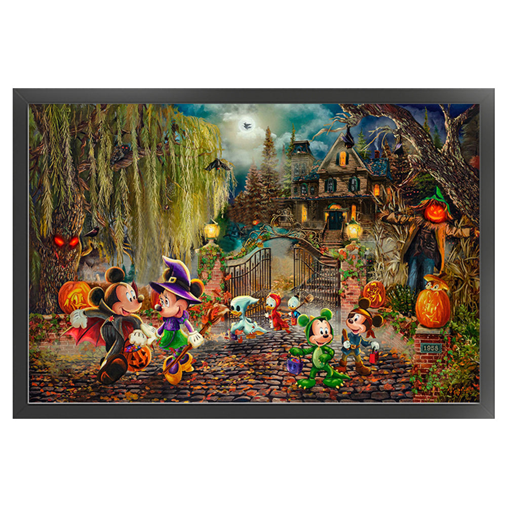 Disney Halloween - 11CT Stamped Cross Stitch 90*60CM