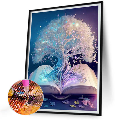 Book Tree Of Life - Full Round Drill Diamond Painting 30*40CM