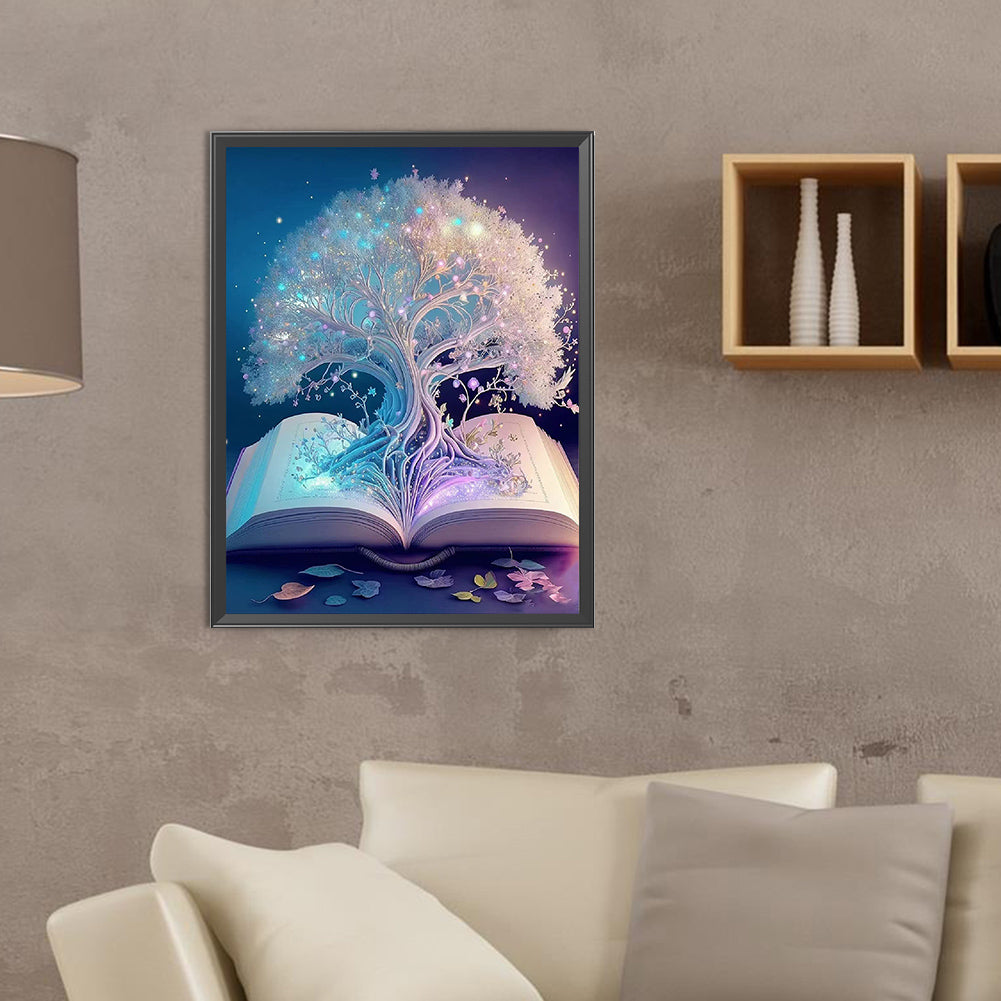 Book Tree Of Life - Full Round Drill Diamond Painting 30*40CM