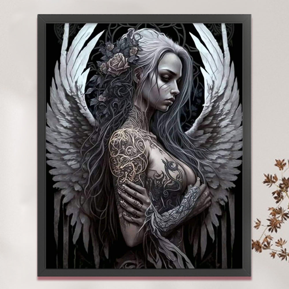 Dark Girl - 11CT Stamped Cross Stitch 50*63CM