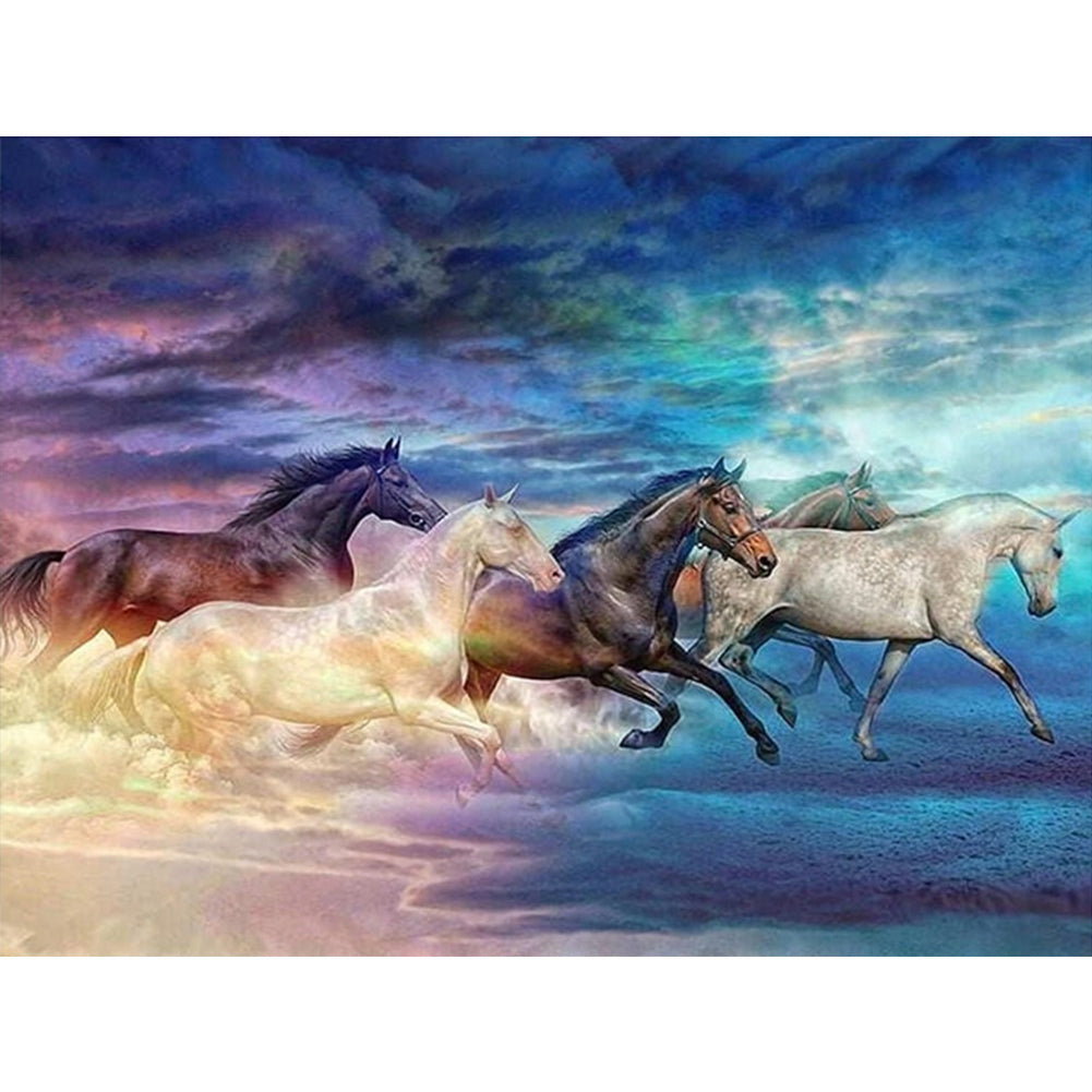 Horse Picture - Full Square Drill Diamond Painting 40*30CM