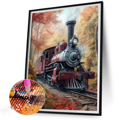 Forest Train - Full Square Drill Diamond Painting 30*40CM