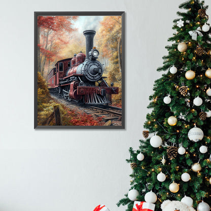 Forest Train - Full Square Drill Diamond Painting 30*40CM