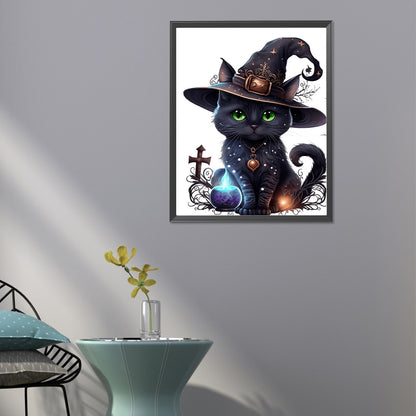 Halloween Cat - Full Round Drill Diamond Painting 40*50CM