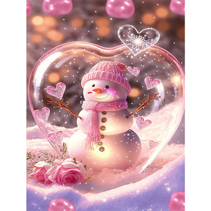 Snowman Glass Ball - 11CT Stamped Cross Stitch 40*55CM