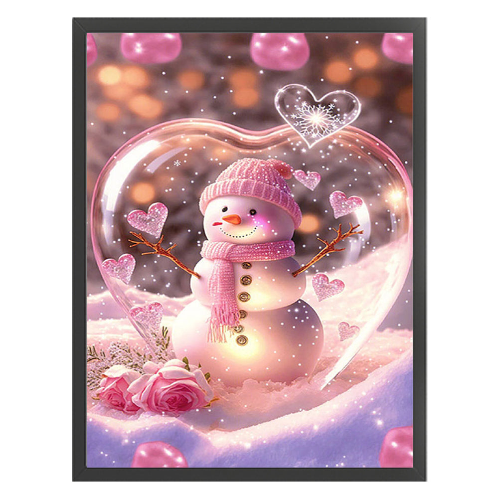 Snowman Glass Ball - 11CT Stamped Cross Stitch 40*55CM