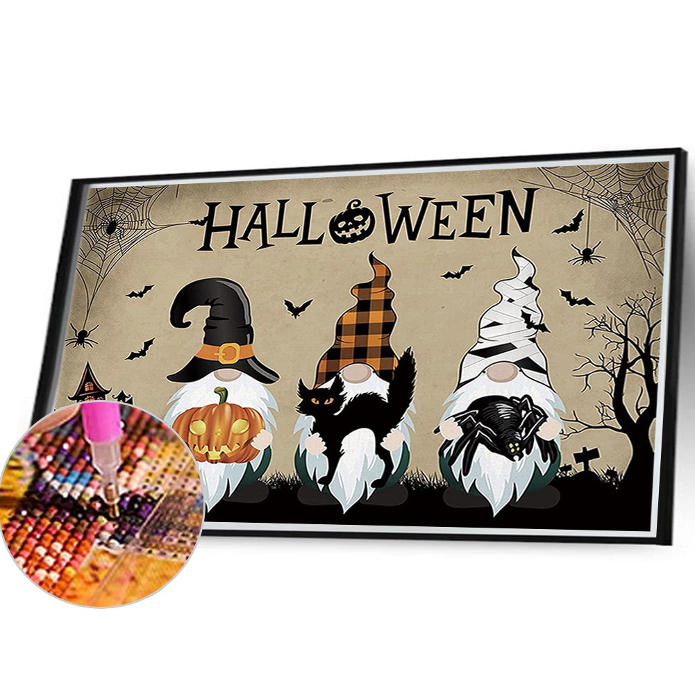 Halloween Gnome - Full Round Drill Diamond Painting 40*30CM