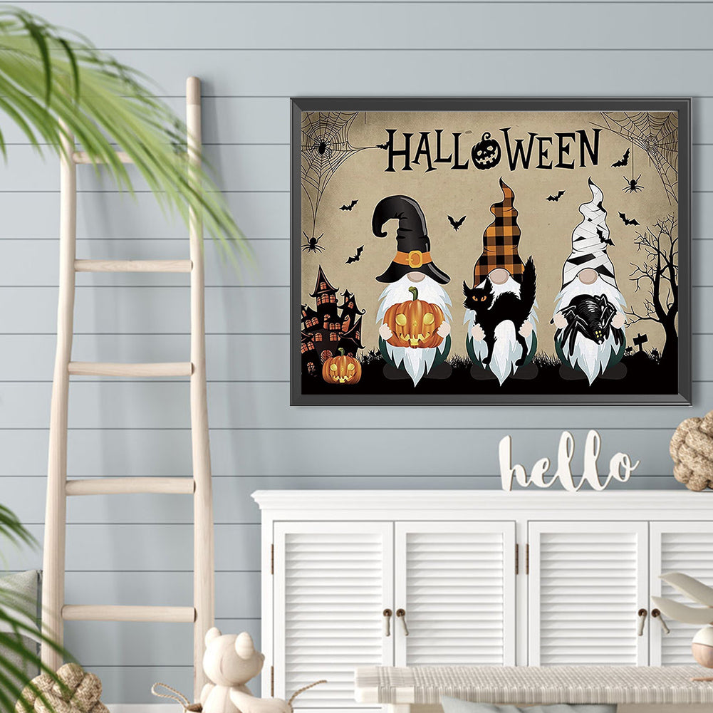 Halloween Gnome - Full Round Drill Diamond Painting 40*30CM