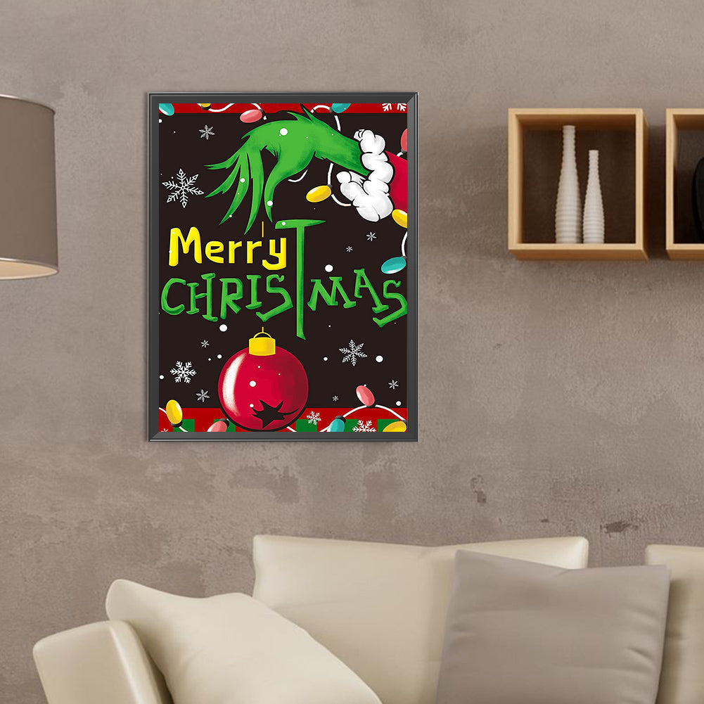 Funny Christmas - Full Round Drill Diamond Painting 30*40CM