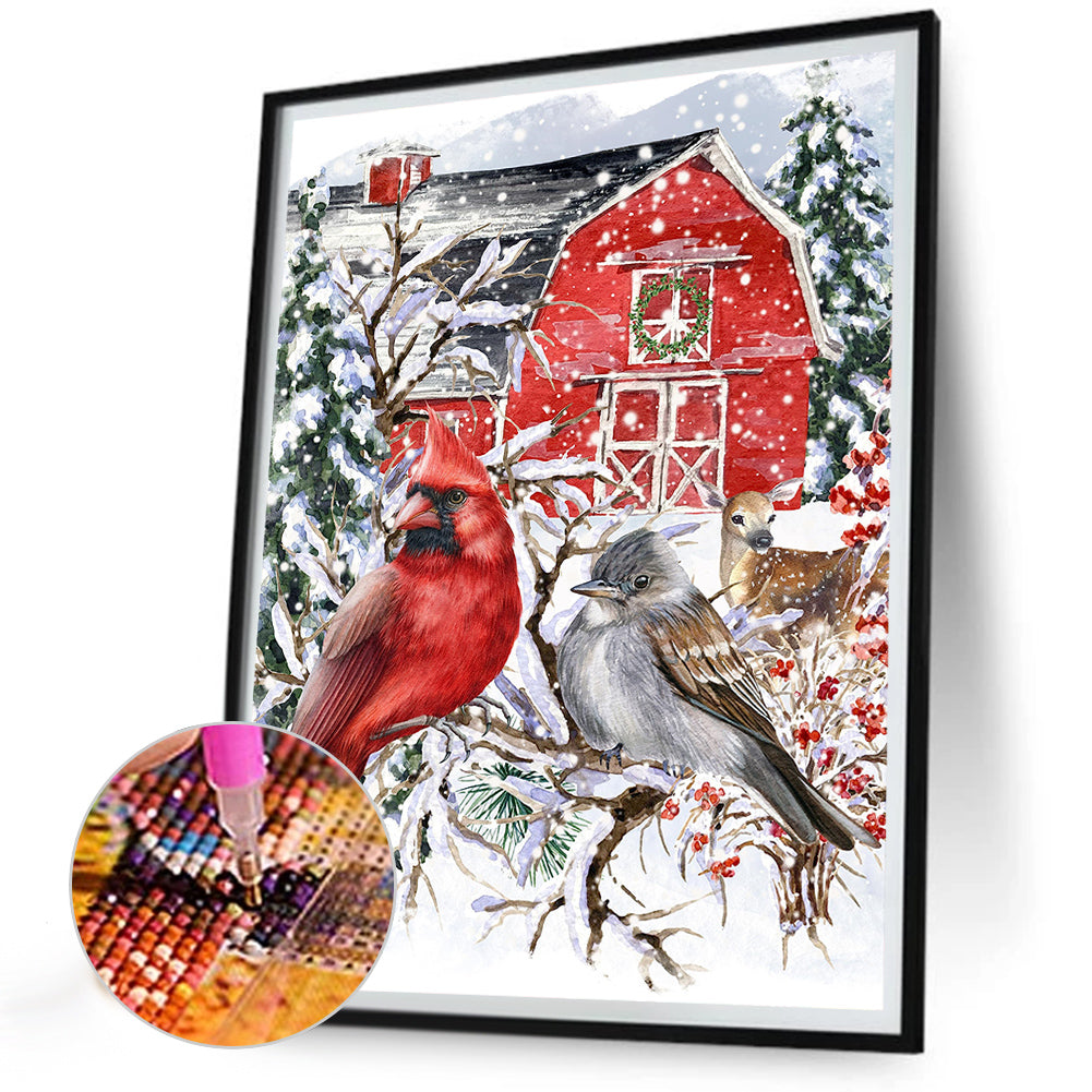 Funny Christmas - Full Round Drill Diamond Painting 30*40CM