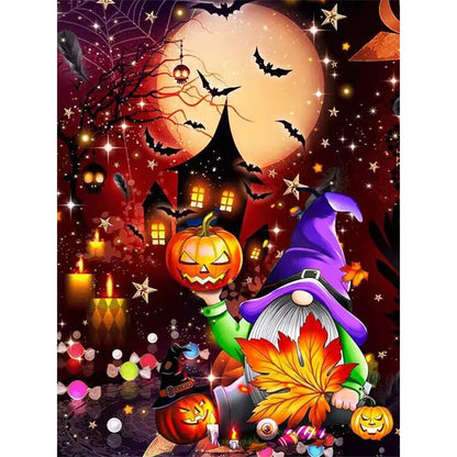 Funny Halloween - Full Round Drill Diamond Painting 30*40CM