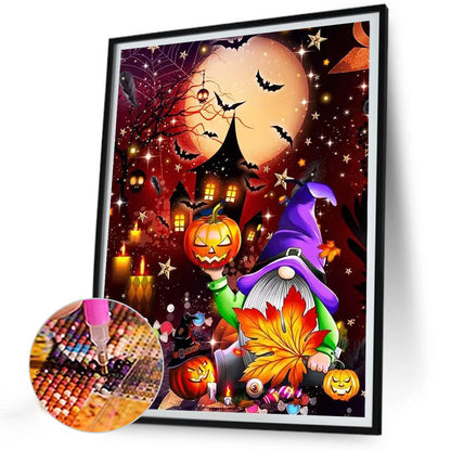 Funny Halloween - Full Round Drill Diamond Painting 30*40CM