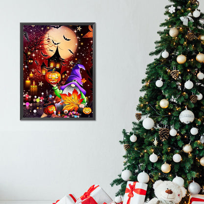 Funny Halloween - Full Round Drill Diamond Painting 30*40CM