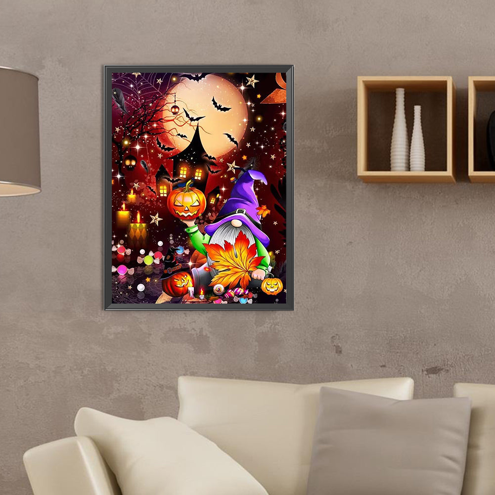Funny Halloween - Full Round Drill Diamond Painting 30*40CM