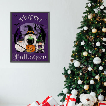 Funny Halloween - Full Round Drill Diamond Painting 30*40CM