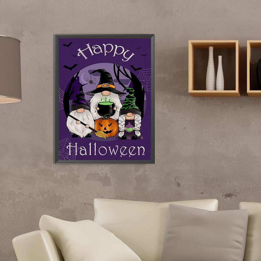 Funny Halloween - Full Round Drill Diamond Painting 30*40CM