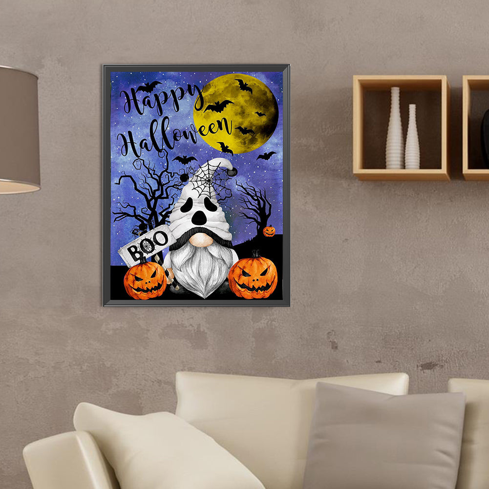 Funny Halloween - Full Round Drill Diamond Painting 30*40CM