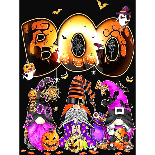 Funny Halloween - Full Round Drill Diamond Painting 30*40CM