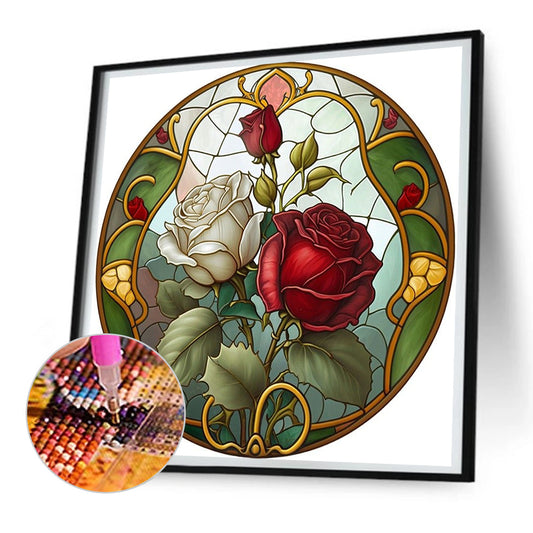 Flowers - Full Round Drill Diamond Painting 30*30CM