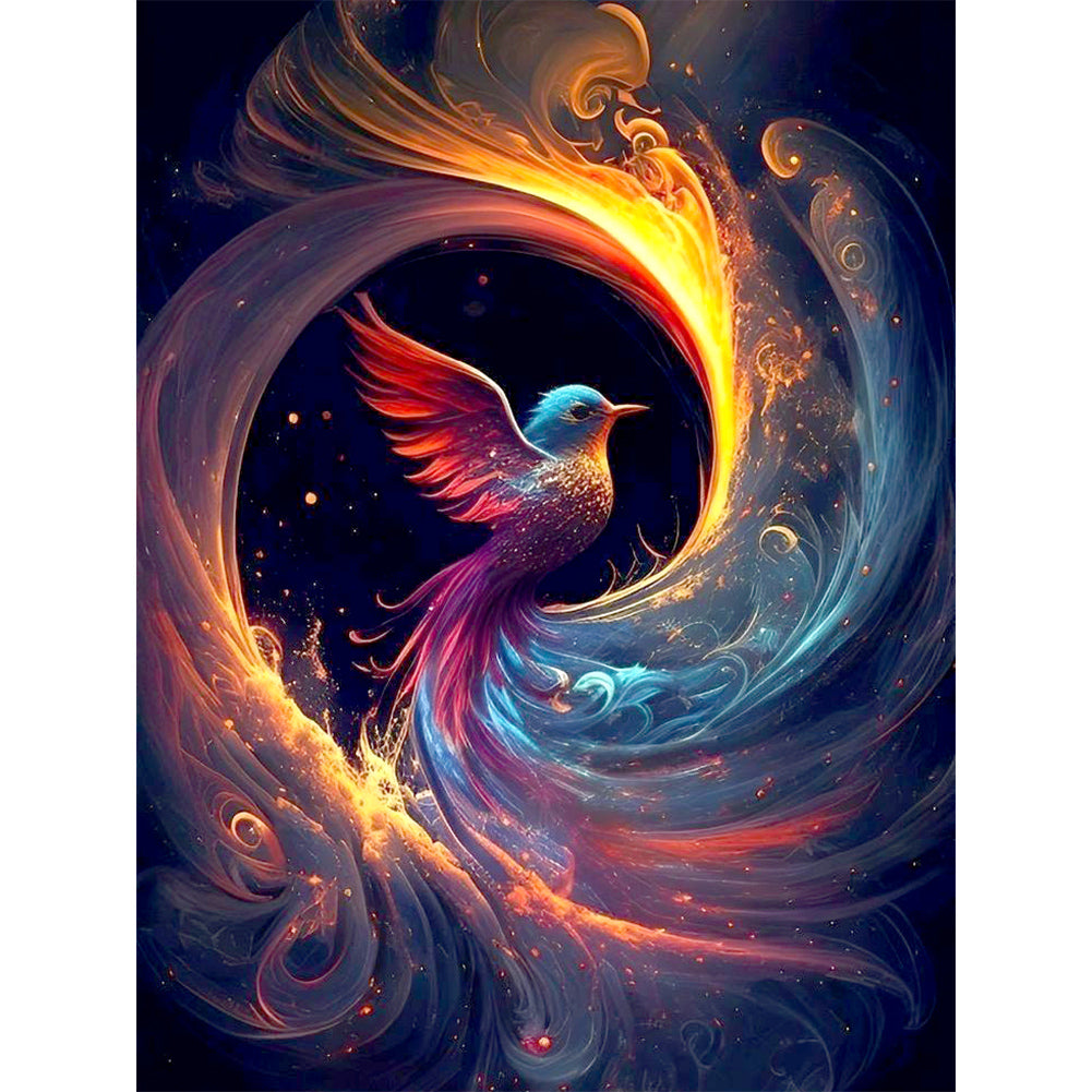 Colorful Hummingbird - Full Round Drill Diamond Painting 30*40CM