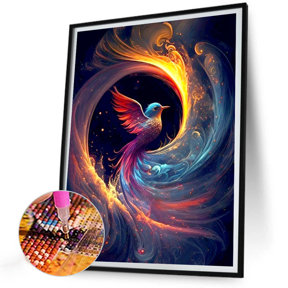 Colorful Hummingbird - Full Round Drill Diamond Painting 30*40CM