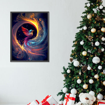 Colorful Hummingbird - Full Round Drill Diamond Painting 30*40CM