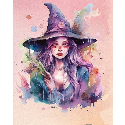 Witch Portrait - Full Round Drill Diamond Painting 40*50CM