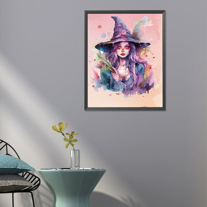 Witch Portrait - Full Round Drill Diamond Painting 40*50CM
