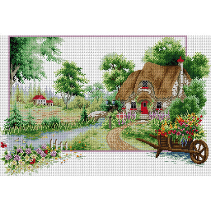 Summer Of Four Seasons - 14CT Stamped Cross Stitch 54*38CM(Joy Sunday)