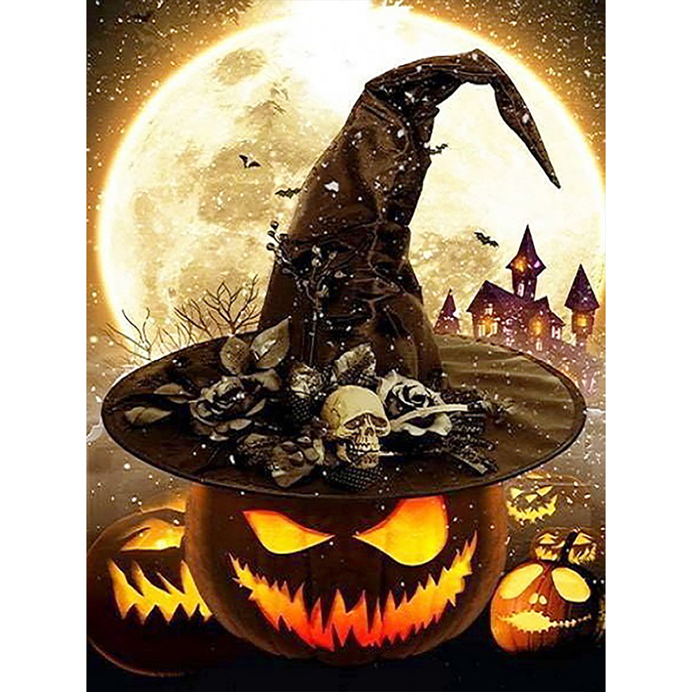 Halloween Night - Full Round Drill Diamond Painting 30*40CM