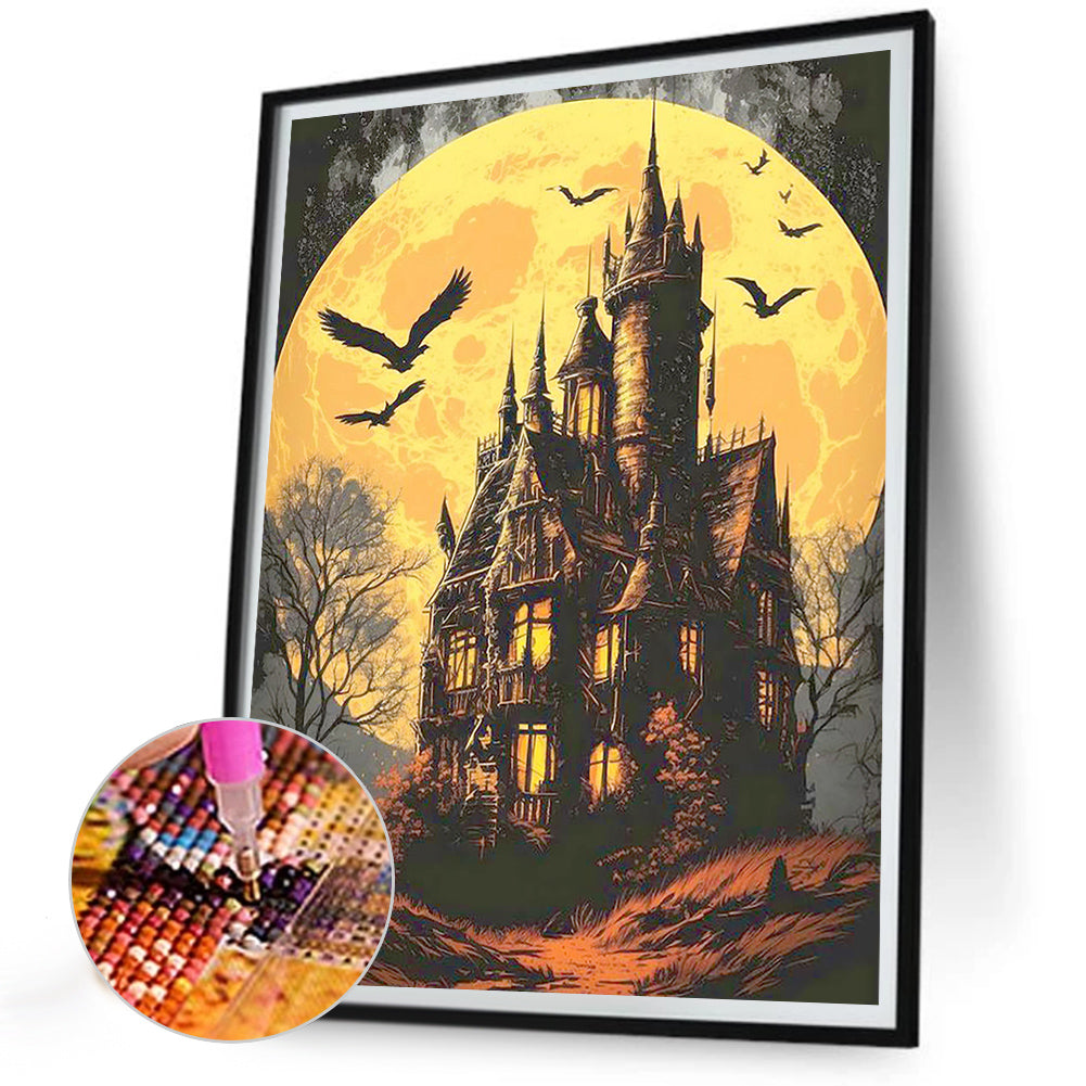 Halloween Night - Full Round Drill Diamond Painting 30*40CM